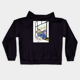 Capybara at the cafe Kids Hoodie